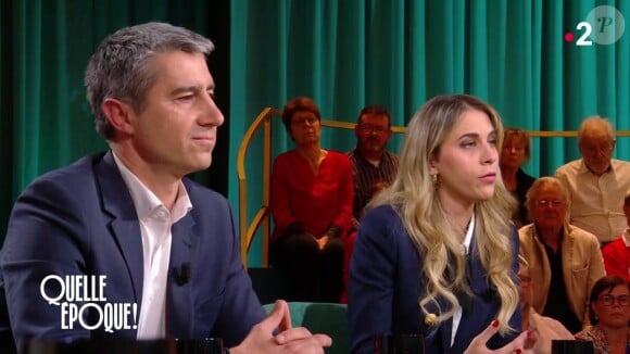 François Ruffin et Sarah Saldmann - Capture d'écran de l'émission "Quelle époque !" sur France 2, numéro du 9 novembre 2024