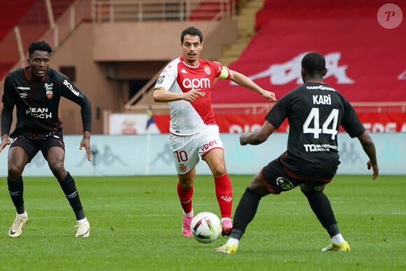 Wissam Ben Yedder (AS Monaco) - Match de Ligue 1 Uber Eats "Monaco - Lorient (2-2)" au stade Louis II, le 17 mars 2024.