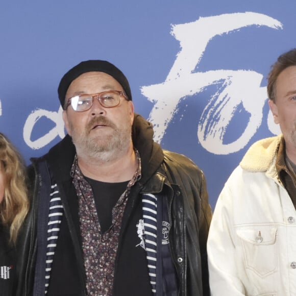 Xavier Beauvois avec sa fille Madeleine et Jean-Paul Rouve lors de l'avant-première du film "La vallée des fous" au Pathé Wepler à Paris le 12 novembre 2024. © Jack Tribeca / Bestimage 