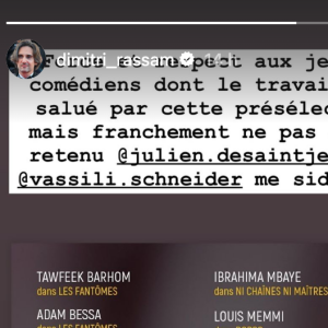 Le producteur Dimitri Rassam déplore le fait que les jeunes acteurs du Comte de Monte-Cristo ne figurent pas parmi les présélectionnés pour les révélations masculines des César 2025.