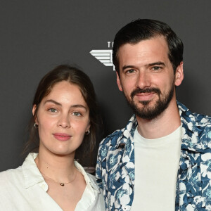 Marie-Ange Casta et son mari Marc-Antoine Le Bret - Avant-première du film "Top Gun Maverick" à l'UGC Normandie à Paris le 19 mai 2022. © Coadic Guirec/Bestimage