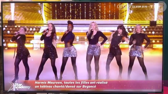 Julie, Ebony, Marine, Maïa, Marguerite et Emma de la "Star Academy 2024"