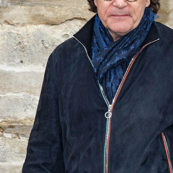 Francis Cabrel - Obsèques de Dick Rivers en l'église Saint-Pierre de Montmartre à Paris le 2 mai 2019. 