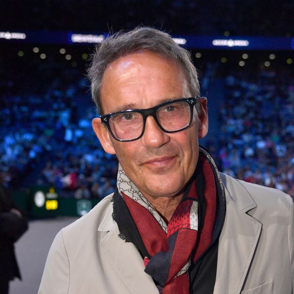 Julien Courbet - Célébrités assistent à la finale du tournoi de tennis ATP Masters 1000 de Paris (Paris Rolex Master) remportée par Alexander Zverev contre Ugo Humbert à l'Accor Arena - Palais Omnisports de Paris-Bercy, Paris le 3 novembre 2024. © Veeren/Bestimage 