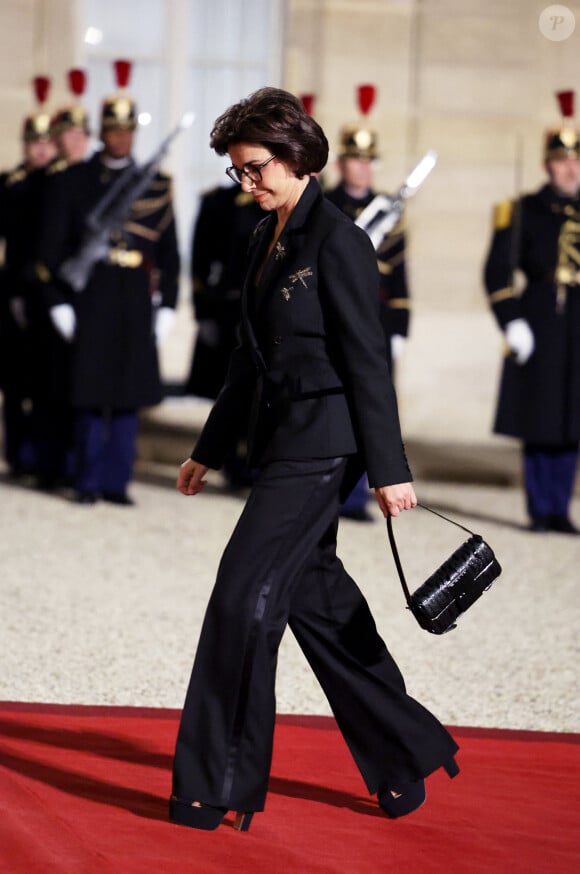 Rachida Dati, ministre de la Culture lors de l'accueil par le couple présidentiel français du président du Kazakhstan au palais de l'Elysée à Paris pour un dîner d'état le 5 novembre 2024. © Dominique Jacovides / Bestimage 