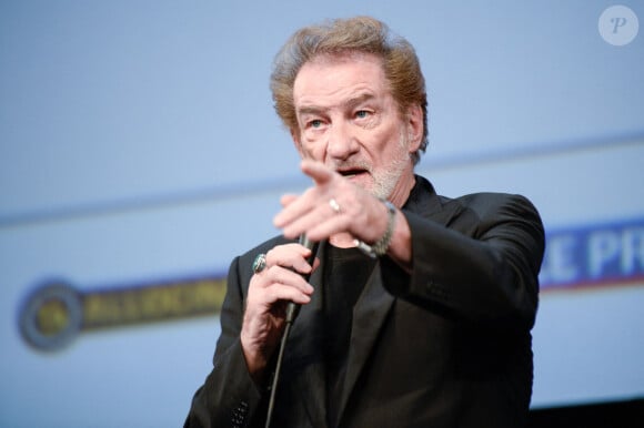 Eddy Mitchell assistant à la cérémonie d'ouverture du 9e festival Lumière à Lyon, en France, le 14 octobre 2017.