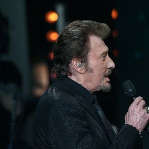 Exclusif - Eddy Mitchell et Johnny Hallyday - Enregistrement de l'émission Spécial Johnny Hallyday, "Johnny, la soirée événement", qui sera diffusée sur TF1 en prime-time le 20 décembre. 