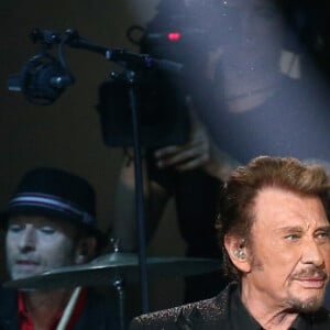 Exclusif - Eddy Mitchell et Johnny Hallyday - Enregistrement de l'émission Spécial Johnny Hallyday, "Johnny, la soirée événement", qui sera diffusée sur TF1 en prime-time le 20 décembre. 