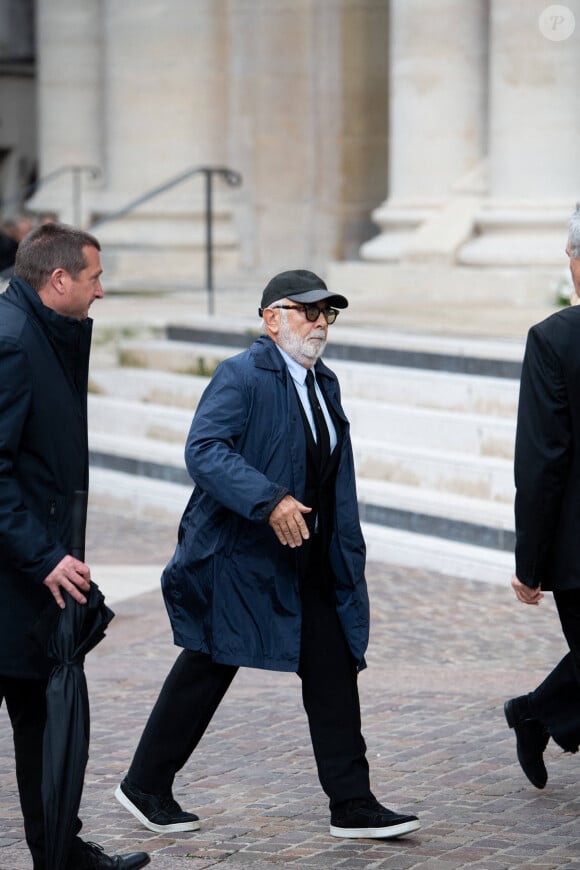 Gérard Jugnot lors de la cérémonie d'enterrement de l'acteur français Michel Blanc à l'église Saint Eustache à Paris, France, le 10 octobre 2024. Il est décédé le 4 octobre à la suite d'une crise cardiaque consécutive à un choc anaphylactique. Blanc était connu pour son rôle du célibataire maladroit Jean-Claude Dusse dans le film "Les Bronzés" de 1978. Photo par Florian Poitout/ABACAPRESS.COM