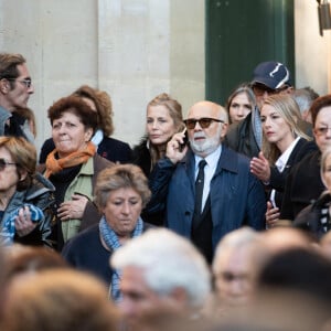 Gérard Jugnot lors de la cérémonie d'enterrement de l'acteur français Michel Blanc à l'église Saint Eustache à Paris, France, le 10 octobre 2024. Il est décédé le 4 octobre à la suite d'une crise cardiaque consécutive à un choc anaphylactique. Blanc était connu pour son rôle du célibataire maladroit Jean-Claude Dusse dans le film "Les Bronzés" de 1978. Photo par Florian Poitout/ABACAPRESS.COM