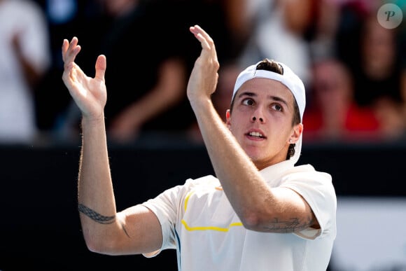 Arthur Cazaux (FRA) lors du Troisième tour de l'Open d'Australie, à Melbourne, Australie, le 20 janvier 2024. © Virginie Bouyer/Panoramic/Bestimage