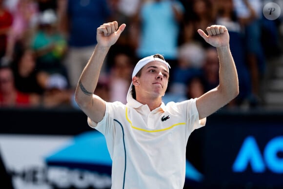 Arthur Cazaux (FRA) lors du Troisième tour de l'Open d'Australie, à Melbourne, Australie, le 20 janvier 2024. © Virginie Bouyer/Panoramic/Bestimage