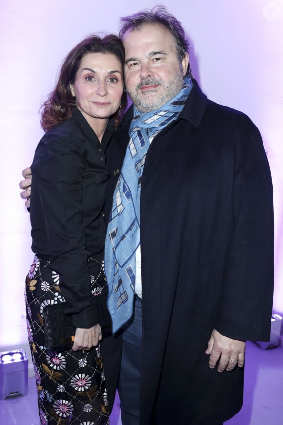 Pierre Hermé et sa femme Valérie - Vernissage de l'artiste David Shrigley x La Maison Ruinart "Unconventional Bubbles" à l'Opera Bastille à Paris le 5 mars 2020. © Olivier Borde/Bestimage