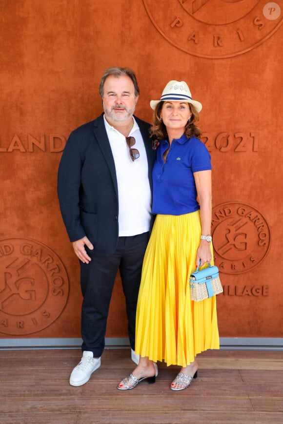 Pierre Hermé et sa femme Valérie au village des Internationaux de France de tennis de Roland Garros à Paris, France, le 11 juin 2021. © Dominique Jacovides/Bestimage 