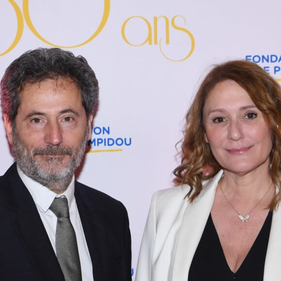 Exclusif - Daniela Lumbroso et son mari Eric Ghebali - Soirée de gala des 50 ans de la Fondation Claude Pompidou à l'Hôtel Marcel Dassault à Paris le 12 avril 2022. Rachid Bellak / LMS / Bestimage