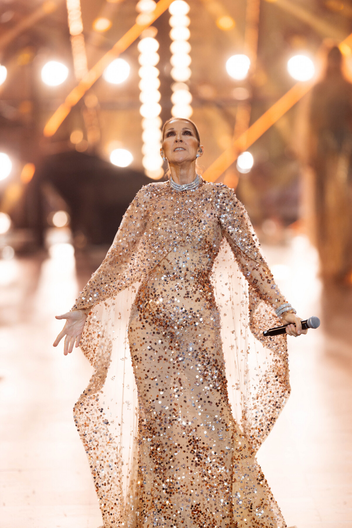 Photo Concert de Celine Dion au défilé anniversaire Elie Saab "1001 Seasons of Elie Saab" à l