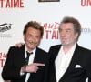 Il a aussi évoqué son ami Johnny Hallyday.
Johnny Hallyday et Eddy Mitchell - Avant-première de 'Salaud on t'aime' à l'UGC Normandie sur les Champs-Elysées à Paris le 31 mars 2014.