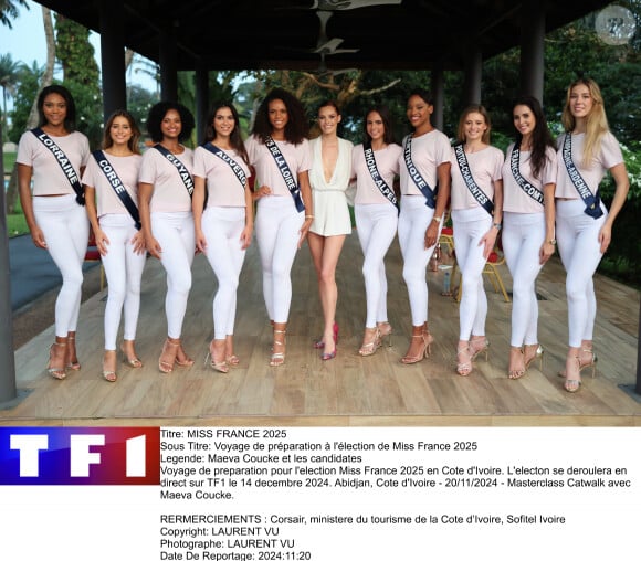 "Elle finit poussée dans un fauteuil pour reposer sa voûte plantaire."
Voyage de preparation pour l'election Miss France 2025 en Cote d'Ivoire. L'electon se deroulera en direct sur TF1 le 14 decembre 2024. Abidjan, Cote d'Ivoire -