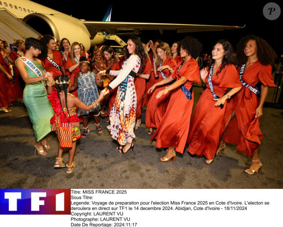 Voyage de preparation pour l'election Miss France 2025 en Cote d'Ivoire. L'electon se deroulera en direct sur TF1 le 14 decembre 2024. Abidjan, Cote d'Ivoire - 