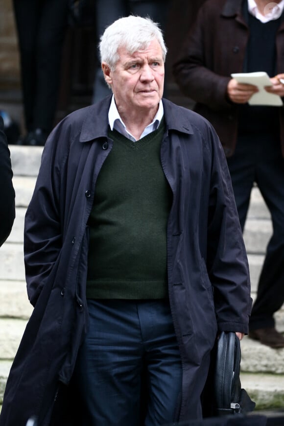 Bruno Masure assiste aux obsèques d'André Rousselet qui se déroulent à l'église Sainte Clotilde à Paris, France, le 2 juin 2016. Photo par ABACAPRESS.COM