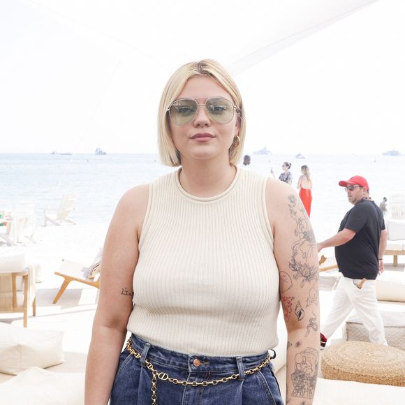 Louane Emera lors de la remise du prix TikTok Short Film à la Plage des Palmes en marge du 76ème Festival International du Film de Cannes,France, le 23 mai 2023. © Jack Tribeca/Bestimage