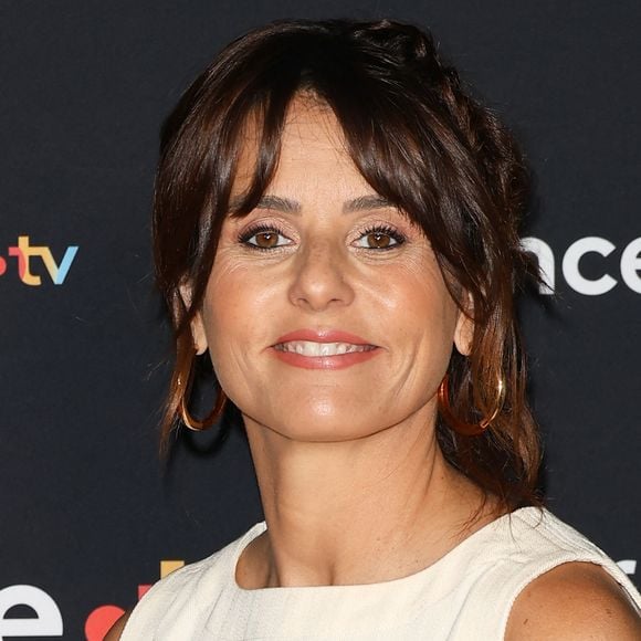 Faustine Bollaert au photocall pour la conférence de presse de rentrée de France TV à la Grande Halle de la Villette à Paris, France, le 11 juillet 2023. © Coadic Guirec/Bestimage 