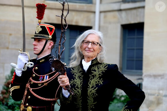 Annie Leibovitz - Installation d'A.Leibovitz, en tant que membre associé étranger, à l'Académie des Beaux-Arts de Paris. Le 20 mars 2024 © Dominique Jacovides / Bestimage 