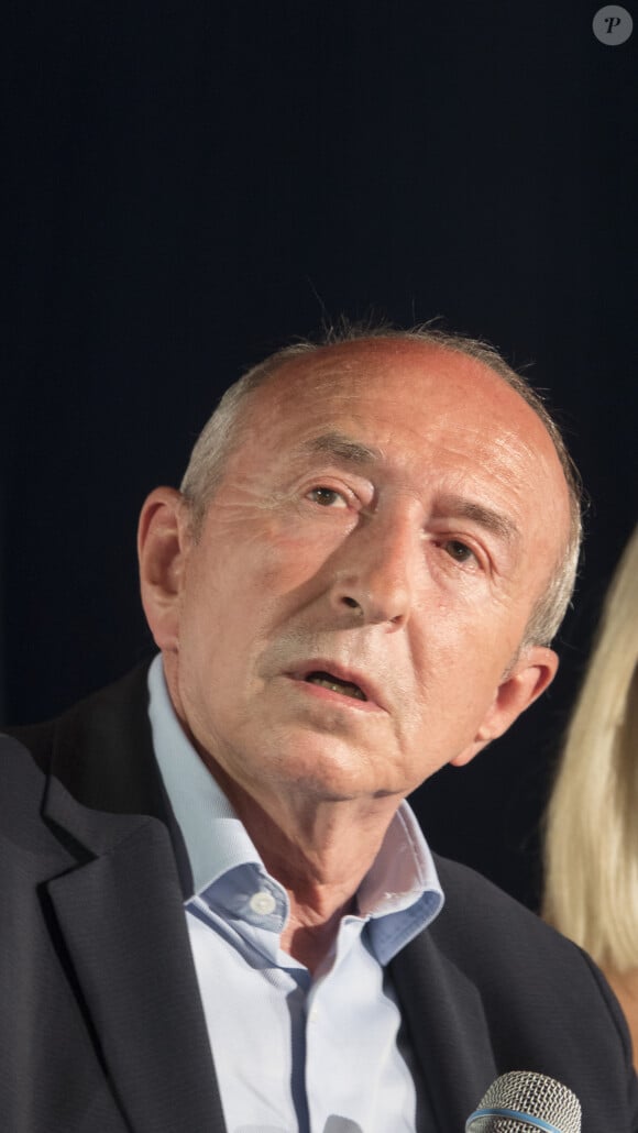 Gérard Collomb, candidat à la mairie du 9ème arrondissement de Lyon, lors d'un meeting à l'Embarcadère le 23 juin 2020. © Sandrine Thesillat / Panoramic / Bestimage