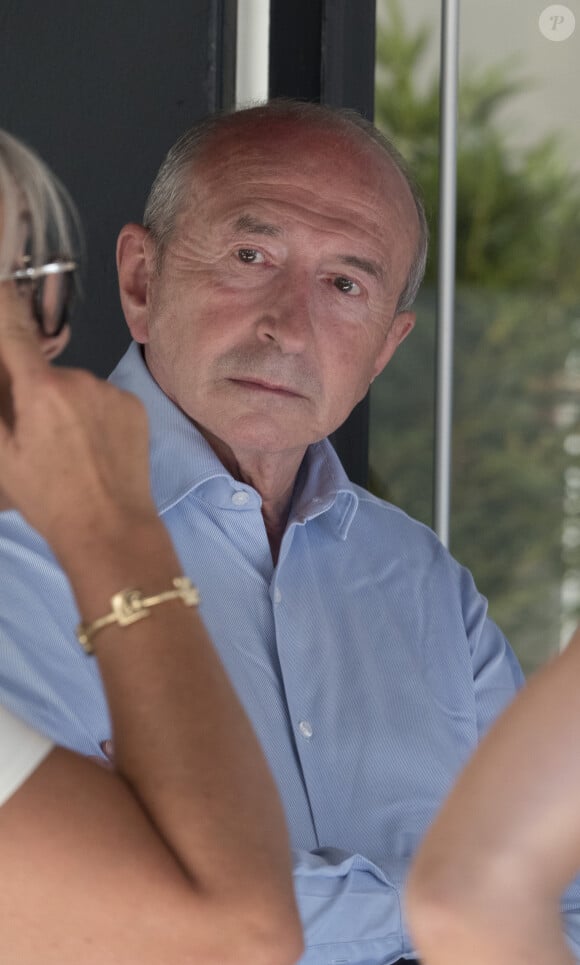 Gérard Collomb, candidat à la mairie du 9ème arrondissement de Lyon, lors d'un meeting à l'Embarcadère le 23 juin 2020. © Sandrine Thesillat / Panoramic / Bestimage