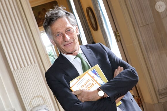 Exclusif - Portrait de Nicolas de Tavernost à Paris, le 21 juillet 2023. © Cédric Perrin/Bestimage 