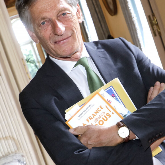 Exclusif - Portrait de Nicolas de Tavernost à Paris, le 21 juillet 2023. © Cédric Perrin/Bestimage 