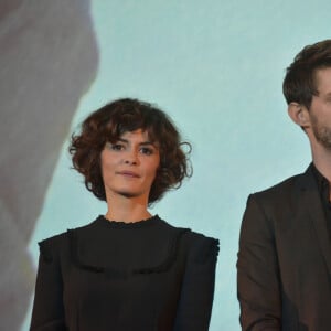 Audrey Tautou et Pierre Niney (habillé en Dior et montre Montblanc) - Avant-première du film "L'Odyssée" au cinéma UGC Normandie à Paris, le 3 octobre 2016. © Giancarlo Gorassini/Bestimage 