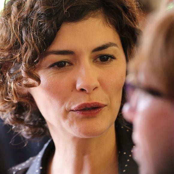 Audrey Tautou - Inauguration du nouveau chai du Château Les Carmes Haut-Brion dessiné par Philippe Starck et Luc-Arsène Henry à Bordeaux le 24 juin 2016. Le domaine, qui produit des crus de Pessac-Léognan, est la propriété du groupe immobilier Pichet. Ce nouveau chai a une surface de 2000 mètres carrés sur quatre niveaux et représente un investissement de neufs millions d'euros. © Patrick Bernard / Quentin Salinier / Bestimage 