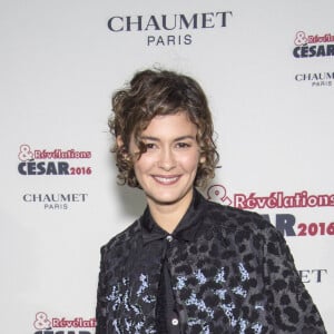 Audrey Tautou - Soirée des Révélations César 2016 dans les salons de la maison Chaumet place Vendôme à Paris, le 11 janvier 2016. 