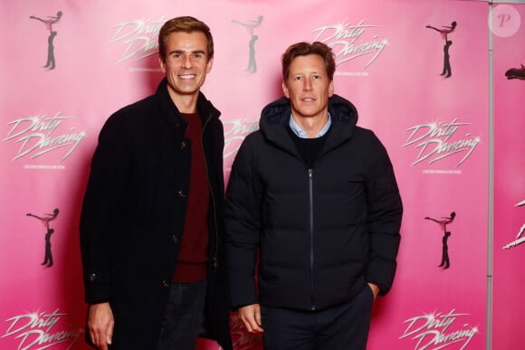 Avec son nouveau chéri Jean de Reynal
Exclusif - Jean-Baptiste Marteau et son compagnon Jean de Reynal - Photocall du spectacle "Dirty Dancing" au Dôme de Paris. Le 27 novembre 2024 © Christophe Clovis / Bestimage