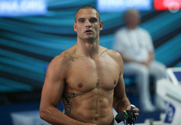 Florent Manaudou de France série (9) 100 m nage libre Hommes lors des championnats du monde de natation à Budapest, Hongrie, le 23 juin 2022. © Laurent Lairys/Panoramic/Bestimage