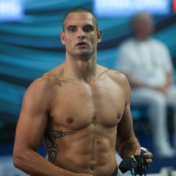 Florent Manaudou de France série (9) 100 m nage libre Hommes lors des championnats du monde de natation à Budapest, Hongrie, le 23 juin 2022. © Laurent Lairys/Panoramic/Bestimage