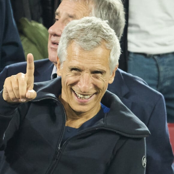 Nagui - Célébrités dans les tribunes du match du groupe D de l'Euro 2024 entre l'équipe de France face à l'Autriche (1-0) à Dusseldorf en Allemagne le 17 juin 2024. © Cyril Moreau/Bestimage