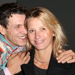 Marc Lavoine et Sarah Poniatowski à la présentation de la collection Printemps/Eté de Vanessa Bruno le 27 septembre 2012.