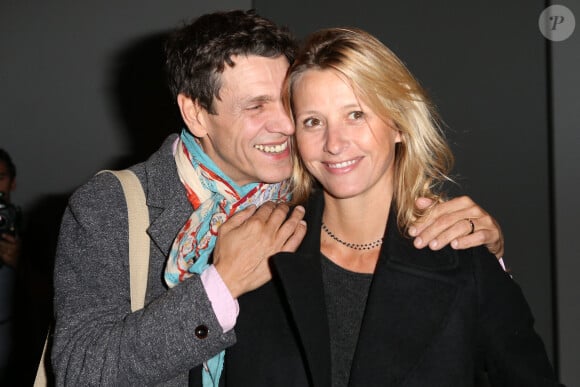 Marc Lavoine et Sarah Poniatowski à la présentation de la collection Printemps/Eté de Vanessa Bruno le 27 septembre 2012.