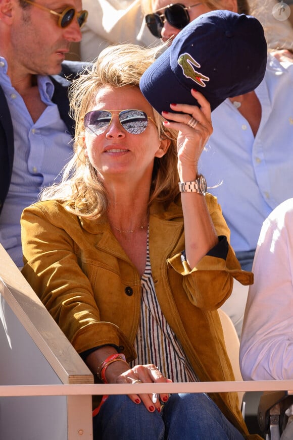 Sarah Poniatowski dans les tribunes de Roland-Garros, le 1er juin 2022.