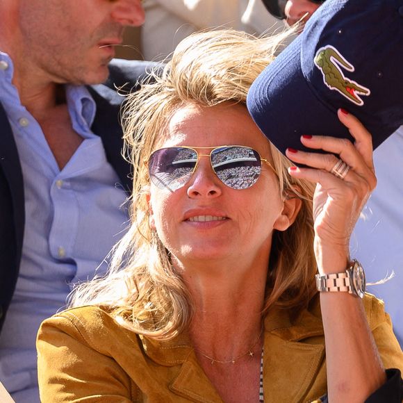 Sarah Poniatowski dans les tribunes de Roland-Garros, le 1er juin 2022.