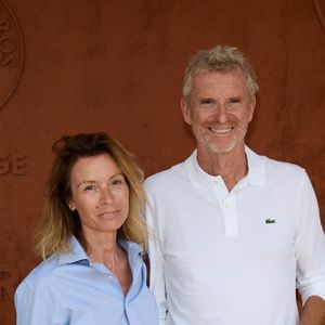 Denis Brogniart et sa femme Hortense au village lors des Internationaux de France de tennis de Roland Garros 2023, à Paris, France, le 6 juin 2023. © Jacovides-Moreau/Bestimage