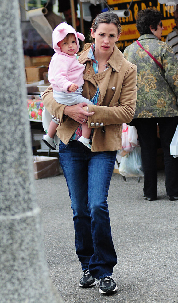 Jennifer Garner et sa fille Seraphina (11 avril 2010, Los Angeles)