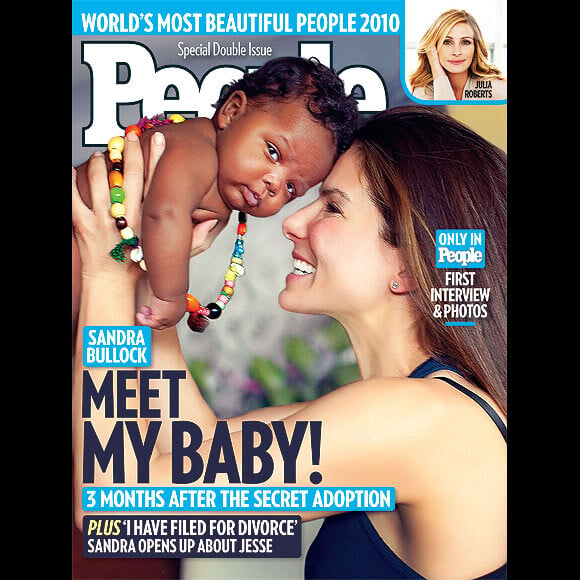 Sandra Bullock partage son bonheur d'être la maman du petit Louis, âgé de 3 mois, en couverture de People