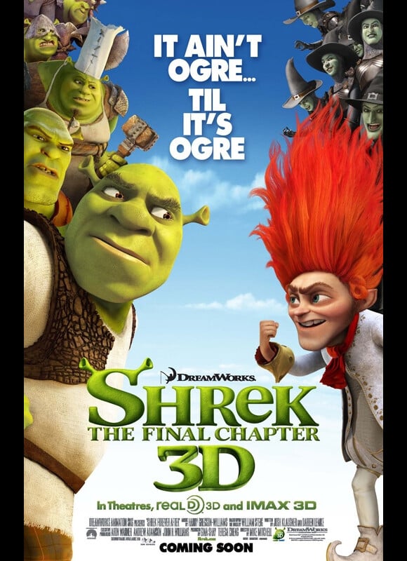 Nouvelle affiche de Shrek 4, il était une fin