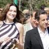 Carla Bruni et Nicolas Sarkozy en avril 2009