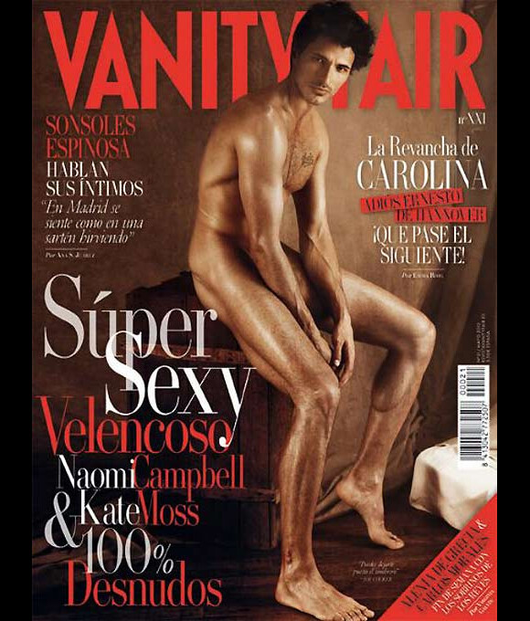 Andres Velencoso en couverture de Vanity Fair