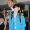 Justin Bieber à l'aéroport de Sydney après une tournée de promotion