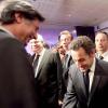 Nicolas Sarkozy et Patrick de Carolis, anniversaire du CSA à Paris, le 3 février 2009 !